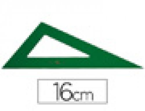 Esquadro plastico verde transp 16 cm , Faber castell , 1589 , 8414790236808